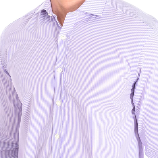 Long sleeve shirt collar flap closure buttons JUNO17 men