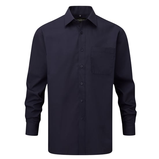 Russell Collection - Hemd für Damen Langärmlig (Dunkelblau) - Image 1