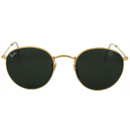 Ray-Ban Sunglasses Round Metal 3447 001 Gold Green 47mm