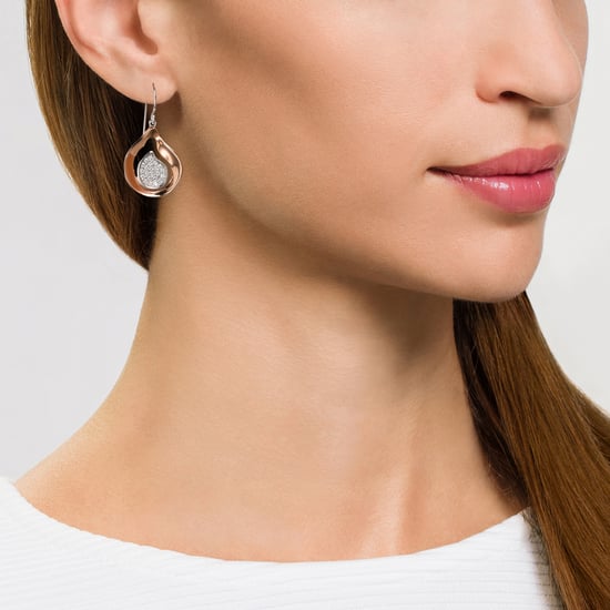 Orphelia Tropfenohrringe für Damen, 925er Sterlingsilber, Silber/Roségold ZO-5194 - Image 5