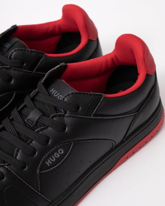 Hugo Hadrian Tennis Herren Schwarze Turnschuhe - Image 4