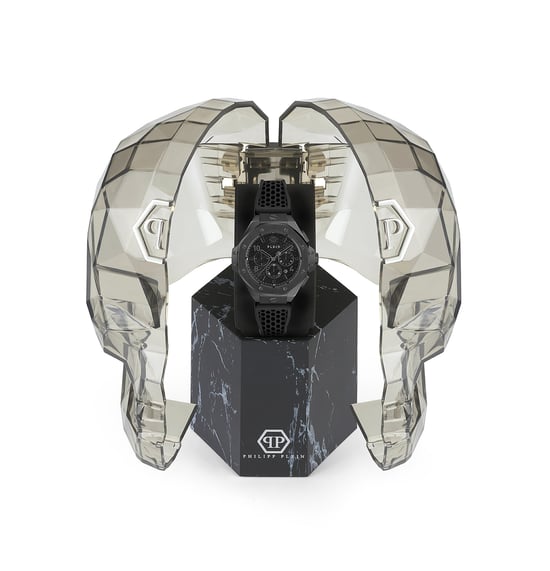 Philipp Plein Plein Chrono Royal Herren Schwarz Uhr PWPRA0924 - Image 4