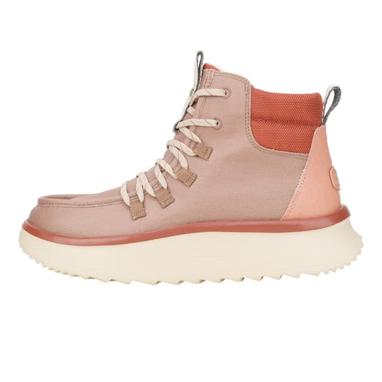 HEYDUDE Wendy Peak Apres PU beschichtetes Segeltuch Damen Wüste braun Stiefel - Image 5