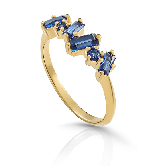Orphelia „Novel“ Damen-Ring aus 925er Sterlingsilber – Gold ZR-7534 - Image 1