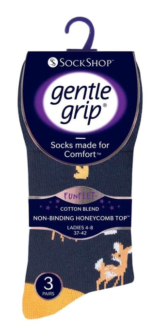 Gentle Grip - 6 Paar Damen Gentle Grip nicht elastische Socken - GG202 - Image 2