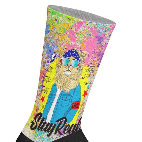 Unisex Elastic Printed Long Socks