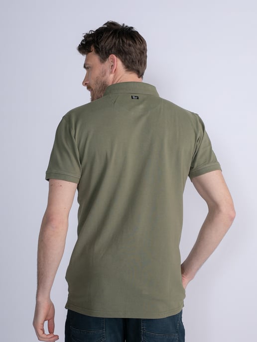 Petrol Industries - Klassisches Poloshirt Männer - Grün - Image 4