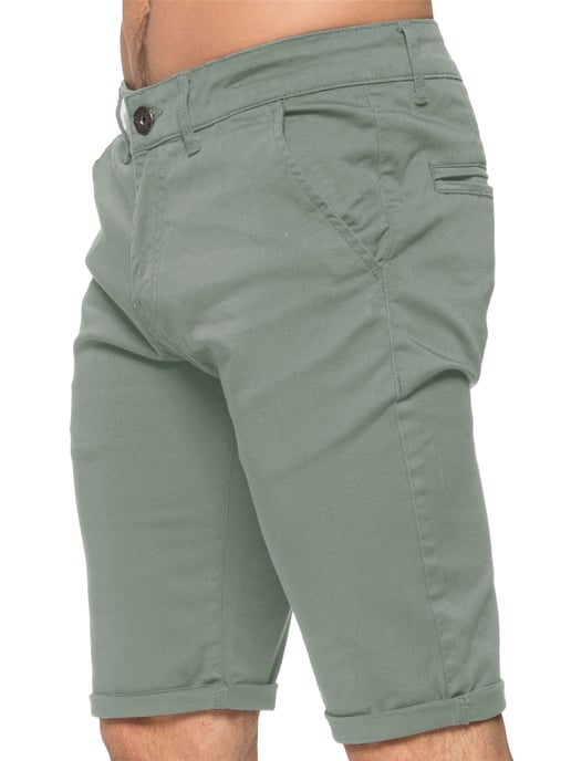 Enzo Herren Slim Fit Stretch Chino Shorts - Image 2