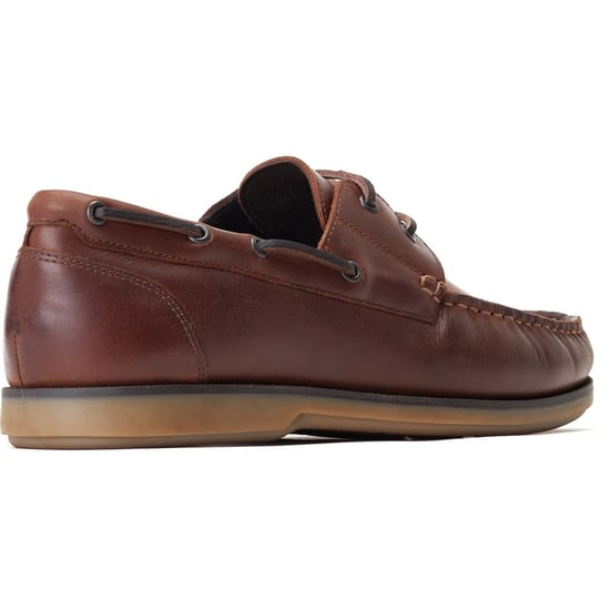 Base London Stern Herren Bootsschuhe aus gebrannt braunem Leder - Image 2