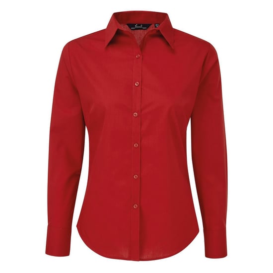 Premier - Hemd für Damen Langärmlig (Rot) - Image 1