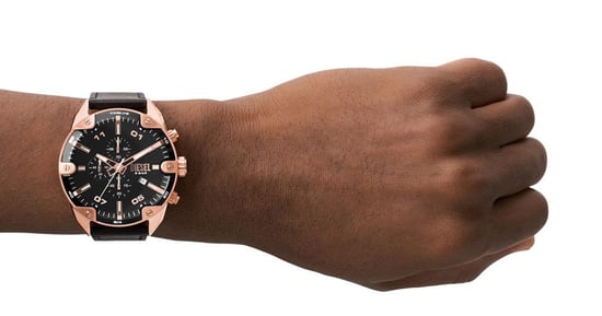 Diesel Spiked Schwarz Herren Armbanduhr DZ4607 - Image 3
