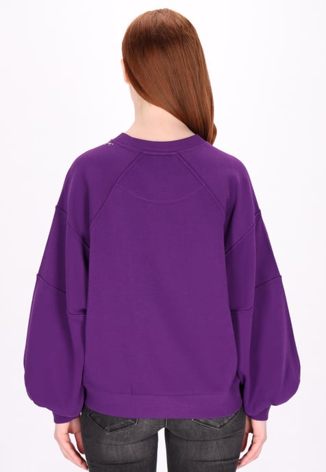 Dreimaster Sweatshirt Damen Dunkellila - Image 4