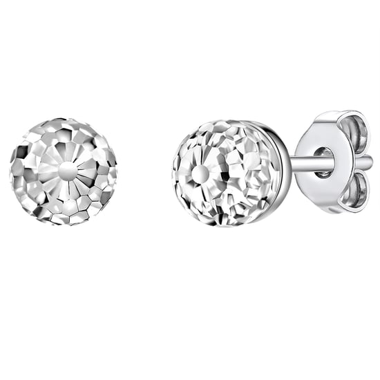 Stud earring sterling silver embellished with swarovski crystals® transparent Rafaela Donata - Image 1