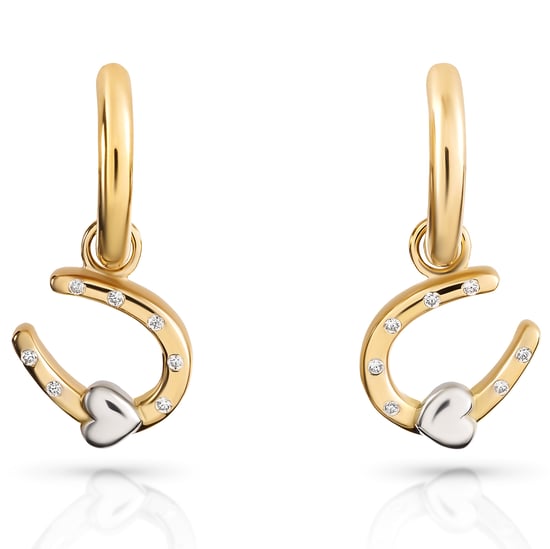 Orphelia 'Aurora' Tropfenohrringe aus 925er Sterlingsilber für Damen - Silber/Gold ZO-7525/G - Image 4