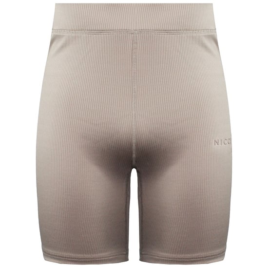Nicce Stretch Highrise Fit Logo Latte Damen Arla Cycling Shorts 0309 K018 0510 - Image 1