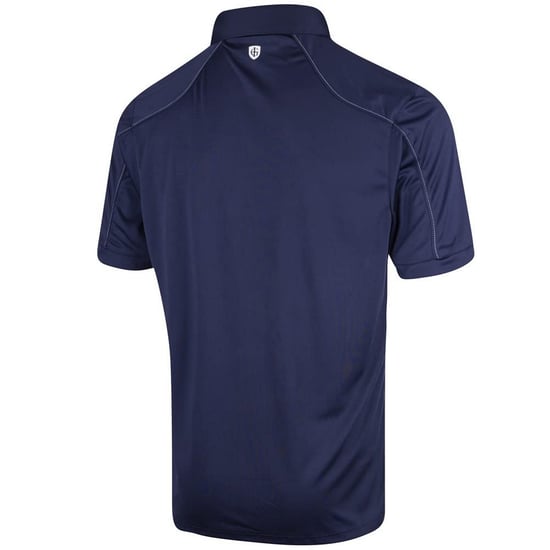 Island Green - Poloshirt Abgesteppt für Herren - Emblem (Marineblau) - Image 2