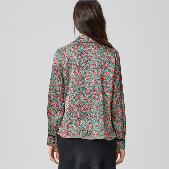 Hemd mit Ascot-Krawatte und Blumenmuster - Image 4
