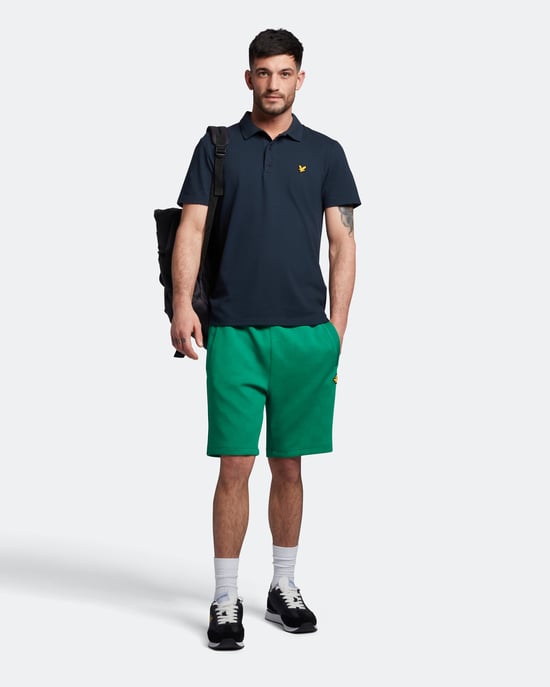 Lyle & Scott Sport Poloshirt mit kurzen Ärmeln in Marineblau - Image 2