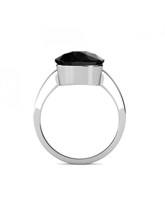 Klassischer Ring - Silber und Schwarz - Image 5