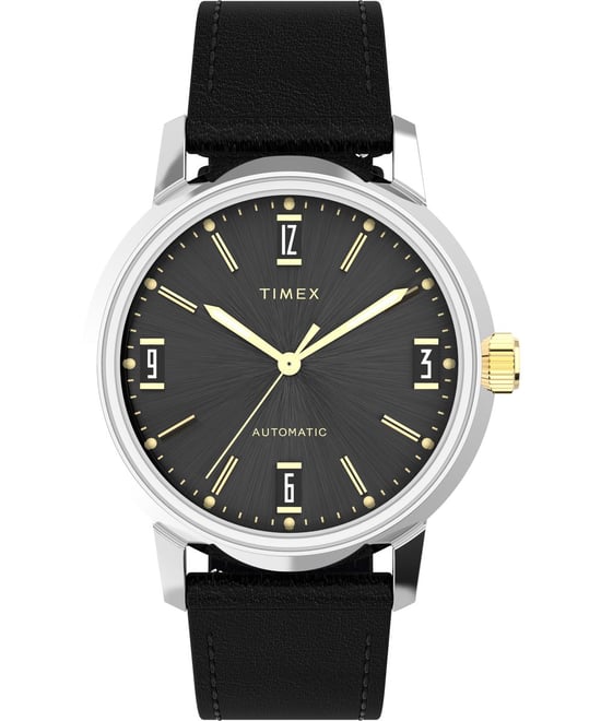 Timex Marlin Automatik Herren Schwarz Uhr TW2W33900 - Image 1
