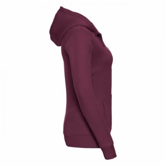 Russell Ladies Premium Authentic Zipped Hoodie (3-Lagen-Gewebe) (Burgund) - Image 3