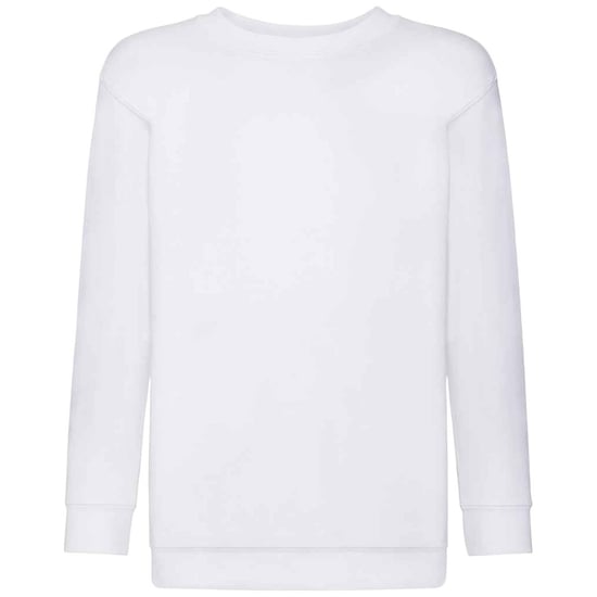 Fruit of the Loom Kinder Klassik Drop Schulter Sweatshirt (Weiß) - Image 1