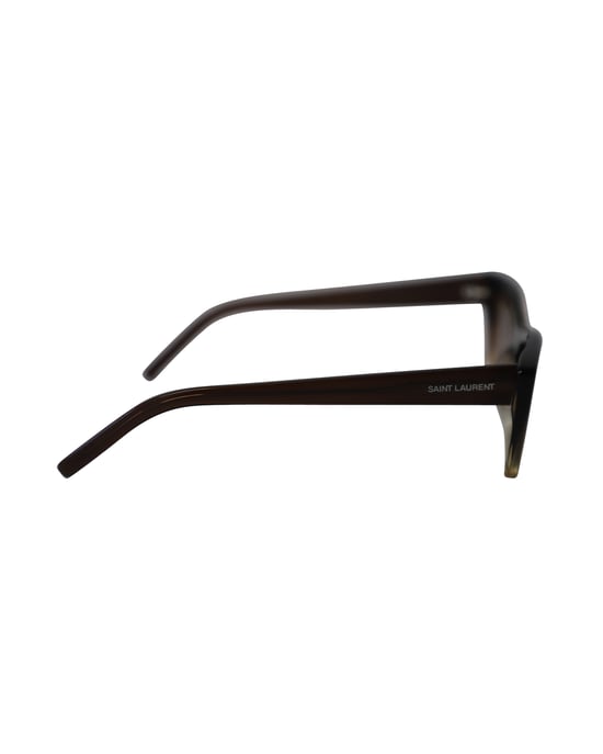 Saint Laurent Katzenaugen-Sonnenbrille aus braunem Acetat - Image 3