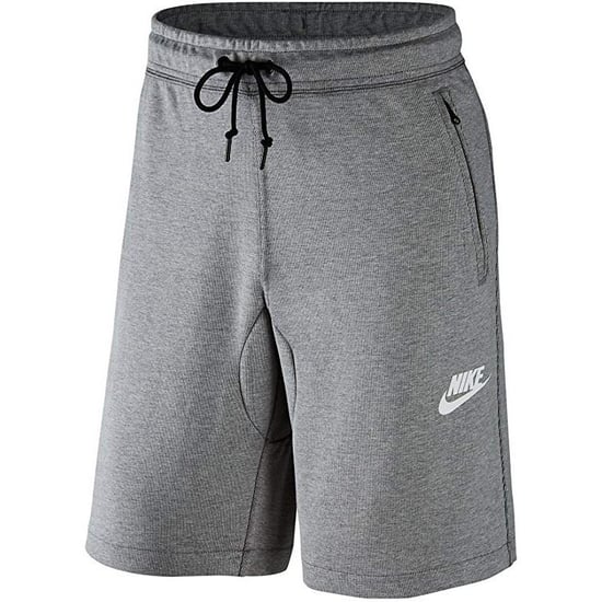 Nike Herren Fleece Shorts Grau mit Reißverschlusstaschen - Image 1