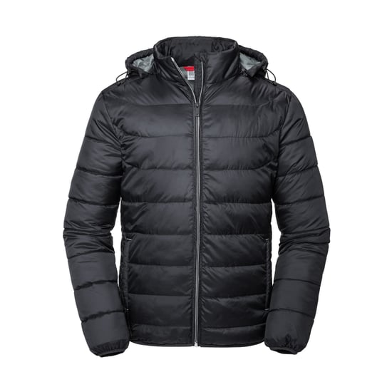 Russell Adult Unisex Hooded Nano Jacket (Schwarz) - Image 1