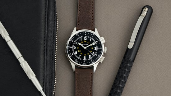 Bulova A-15 Pilot Herrenbraun Uhr 96A245 - Image 4