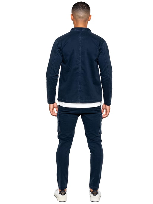 Enzo | Herren Cargo-Trainingsanzug-Set - Navy - Image 4