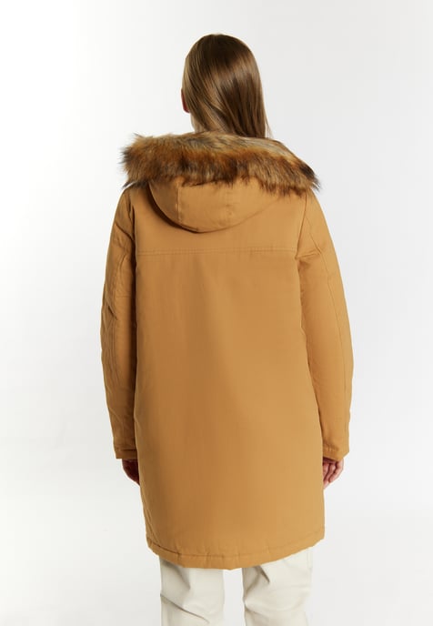 Dreimaster Winterparka Damen Kamel - Image 4