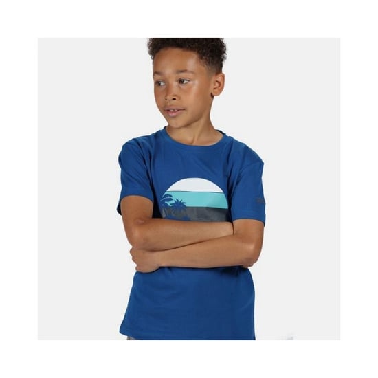 Regatta Kinder Bosley III Print T-Shirt (Marineblau) - Image 5