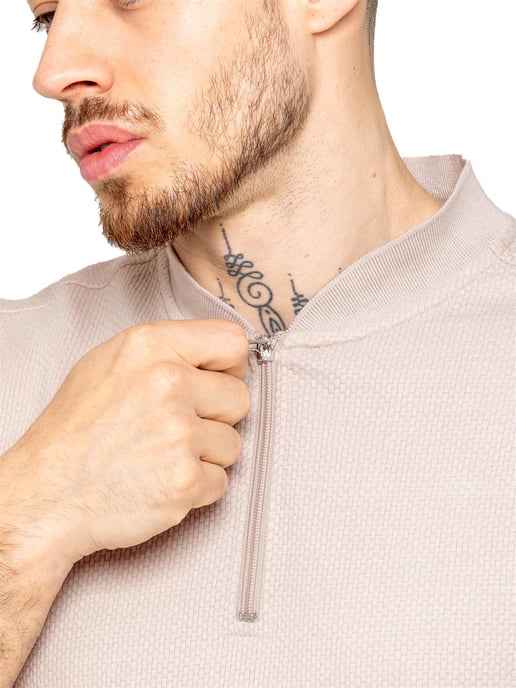 Enzo | Mens Textured Waffle T-Shirt & Shorts Outfit Set - Image 4