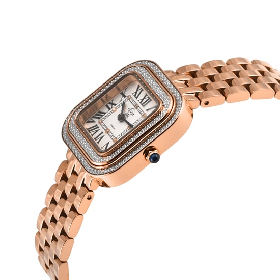 GV2 Bellagio Women's Swiss Made Diamant Silber-Weißes Zifferblatt, IPRG Armbanduhr - Image 2