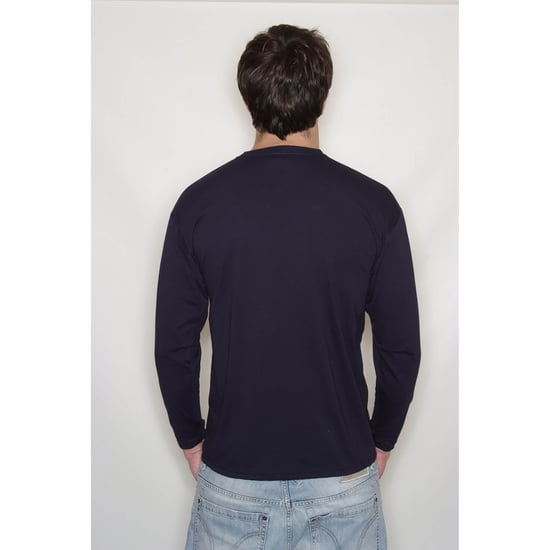 Fruit Of The Loom Herren R Langarm T-Shirt (Deep Navy) - Image 2