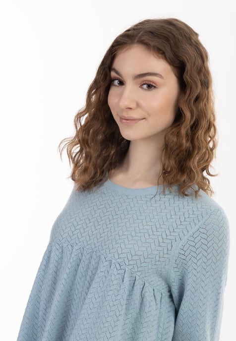 Mymo Stricktunika Damen hellblau - Image 5
