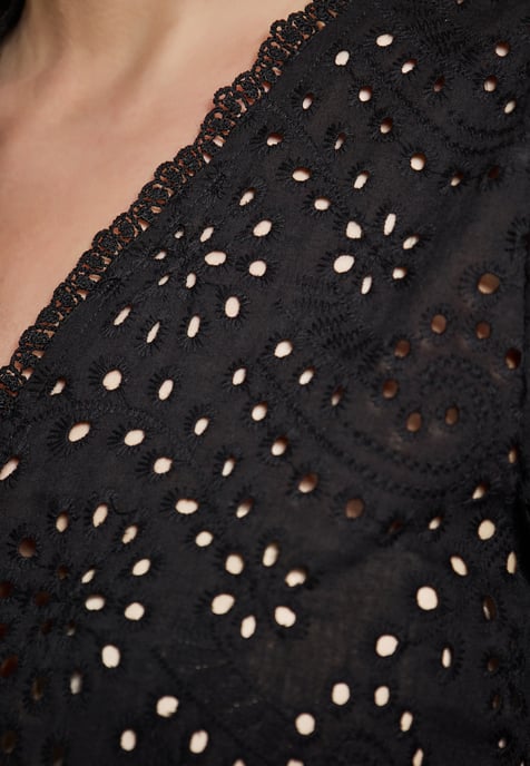 Dreimaster Bluse Damen schwarz - Image 5