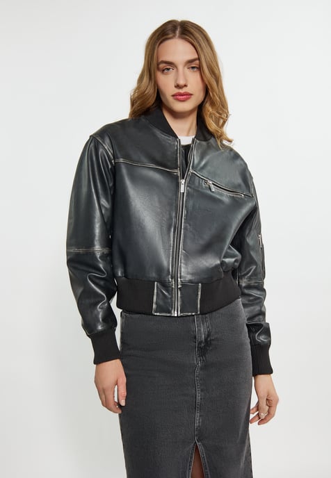 Dreimaster Jacke Damen schwarz - Image 3