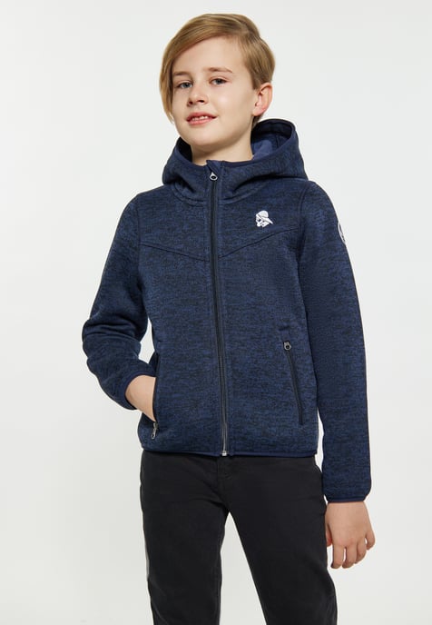 Schmuddelwedda Strickfleeceblouson Jungen (Kinder) Meeresmelange - Image 3