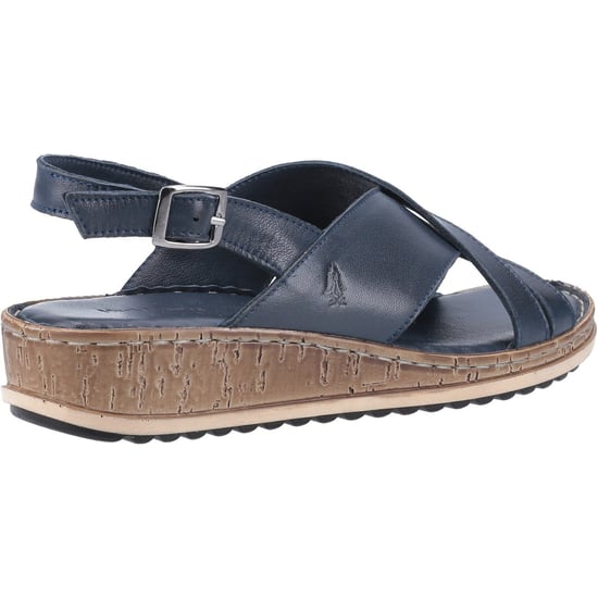 Hush Puppies Damen Elena Keil Ledersandale (Marineblau) - Image 4