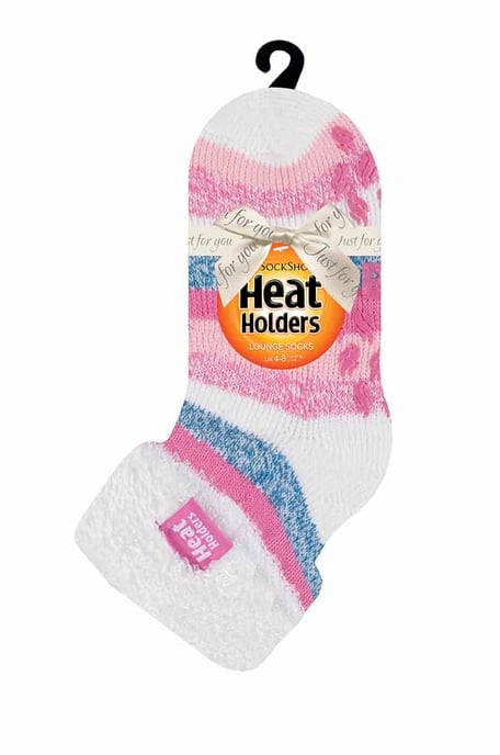 Ladies Non Slip Thermal Low Cut Ankle Slipper Bed Socks mit Grips - Image 2