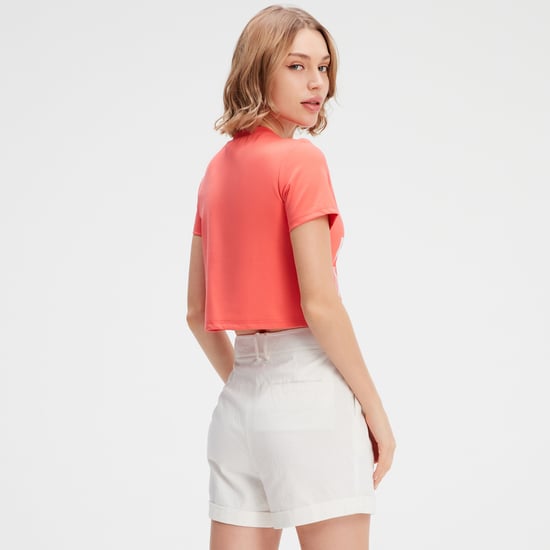 Typo-Druck Crop-T-Shirt - Image 4