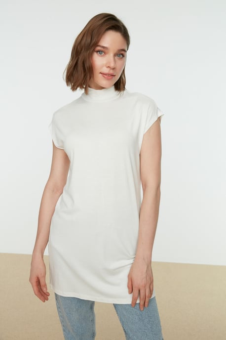 Trendyol Damen Schlichte Gerade Tunika - Image 3