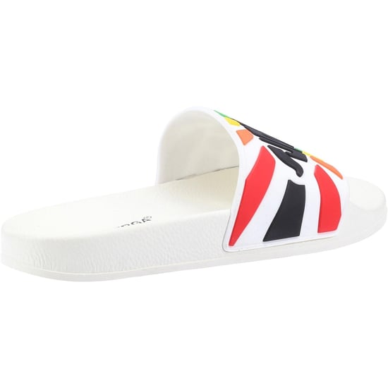 Superga Damen Pantolette Mehrfarbig Logo Sandalen Weiß 34786 - Image 2