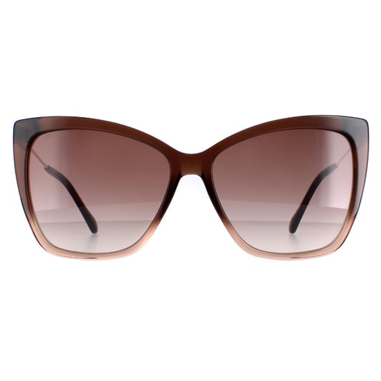 Jimmy Choo Cat Eye Damen Braun Schattiert Beige Braun Farbverlauf Seba/S - Image 1
