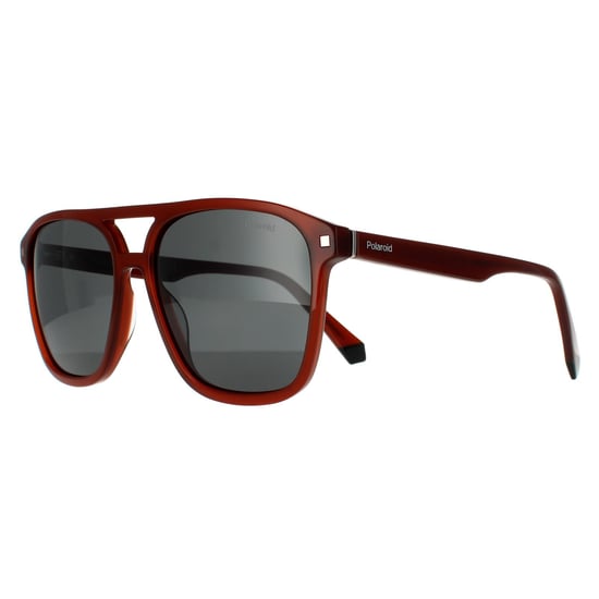 Polaroid Aviator Herren Braun Grau Polarisiert - Image 2
