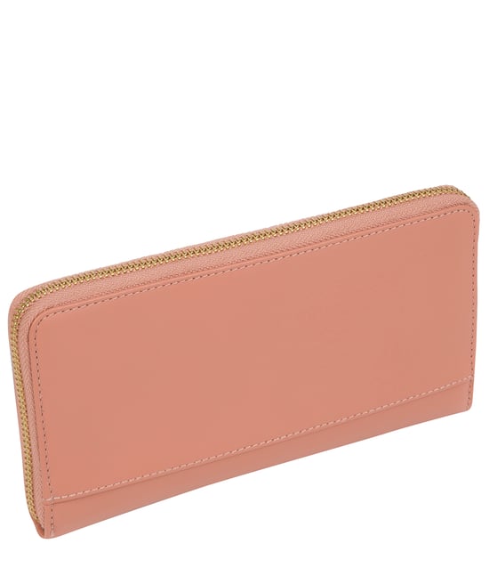 'Nimes' Misty Rose Leather Purse