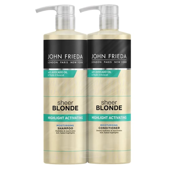 John Frieda Sheer Blonde Highlight Activating Shampoo & Conditioner 500ml Duo Pack