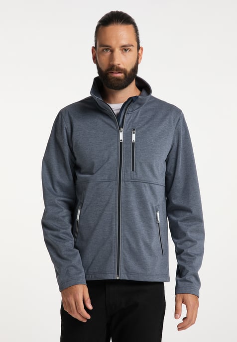Dreimaster Funktionsjacke Herren Meeresmelange - Image 3